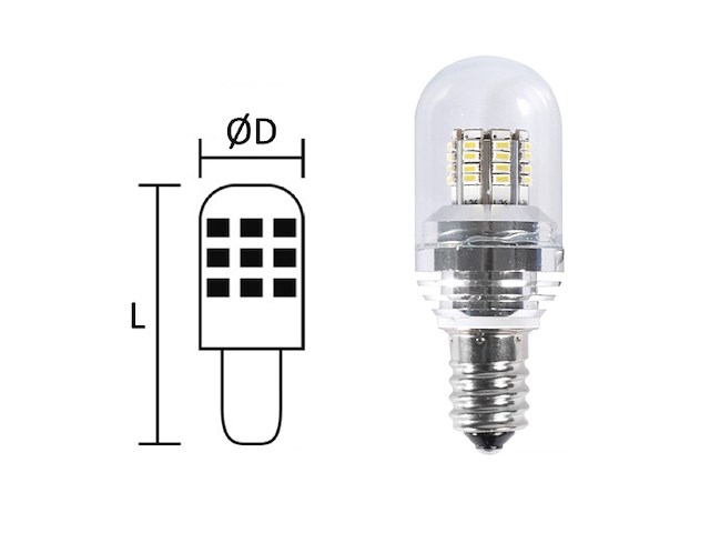 LAMPADINA LED E14 12/24V 28W LUCE CALDA Lampadina Led E14 28W Calda