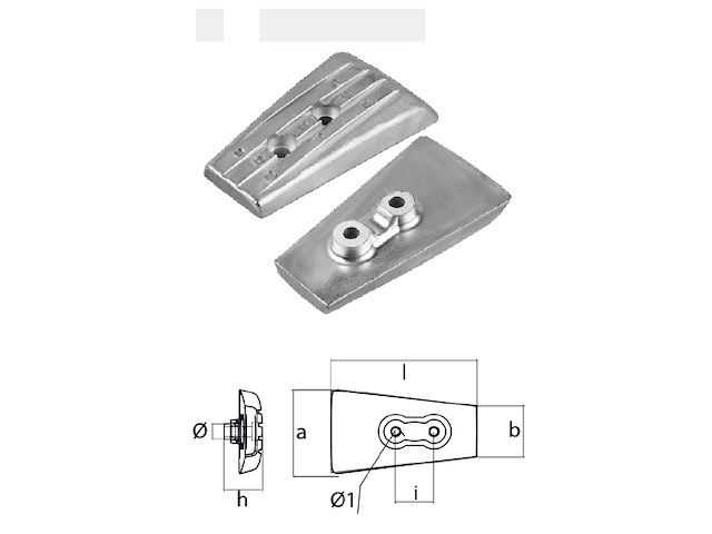PIASTRINA VOLVO PENTA Piastra piede poppiero DPH/DPR