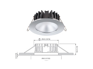PLAFONIERA QUICK KAI XP LED LUCE NATURALE 10-30V INOX Faretto Kai XP LP / HP