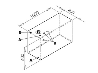 Serbatoio in polietilene rigido per acque nere 215 lt Serbatoio rigido da 215 LT