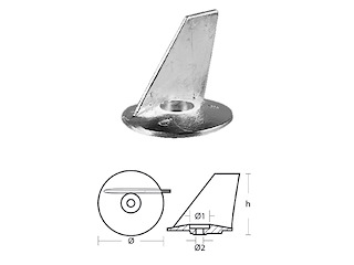 PINNA PER MOTORI - SERIE - MEGA 25/50 HP PINNA SERIE - MEGA 25/50 HP