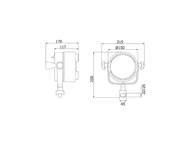 FARO NIGHTEYE ABS 12V 100+100W Faro Night Eye ABS 100+100W