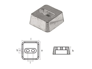 PIASTRA PER MOTORI - JET FF 375S - CLASSE V2000 Piastra per motori Kamewa