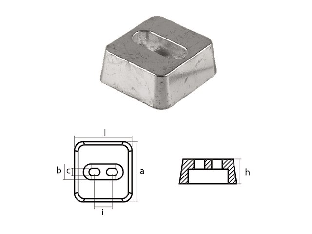PIASTRA PER MOTORI - JET FF 375S - CLASSE V2000 Piastra per motori Kamewa