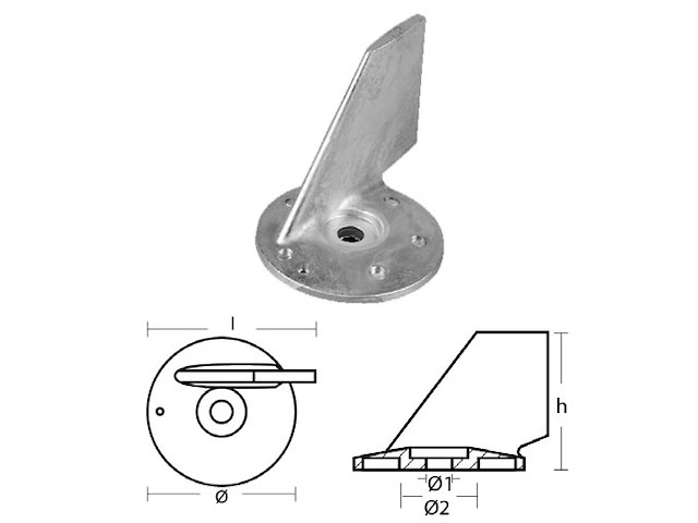 PINNA PER MOTORI - SERIE MOTORI 70 HP 4T Pinna 70 HP 4T