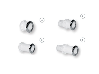 BOCCOLA 168X50 C/P.G. CROMATA Boccola scarico anello crom.