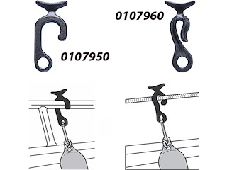 CLIPS PORTAPARABORDI Clips per attacco parabordi