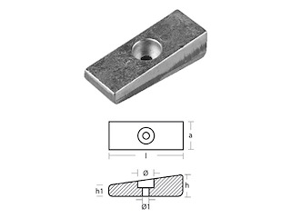 PIASTRINA PER MOTORI - SERIE - 75/130HP Piastrina 75-130 HP