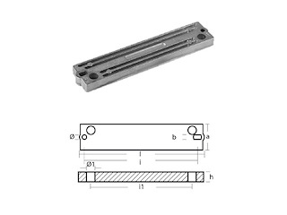 PIASTRA PER MOTORI - EVINRUDE 40/70 HP 4 T Piastrina Evinrude 40/70HP 4T