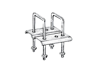STAFFA FISSA RULLO SX Staffa per fissaggio rullo sx