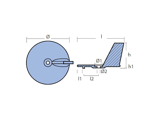 PINNA PER MOTORI - SERIE - YAMAHA 25/30 HP PINNA YAMAHA 25/30HP