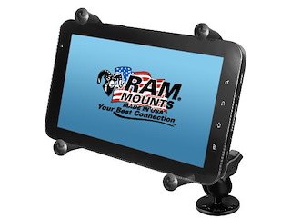 RAM MOUNT Supporto a superficie piana nautico per tablet pc da 7 pollici Ram Mounts RAM-B-138-UN8U a molla attacco a ics RAM X-Grip II