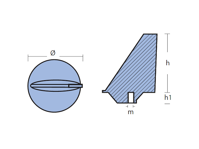 PINNA PER MOTORI - SERIE - MARINER 90/140 HP PINNA MARINER 90/140 HP