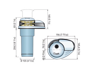 VERRICELLO DP2E 500W 12V 6 MM  SENZA CAMPANA Quick DP2E asse verticale