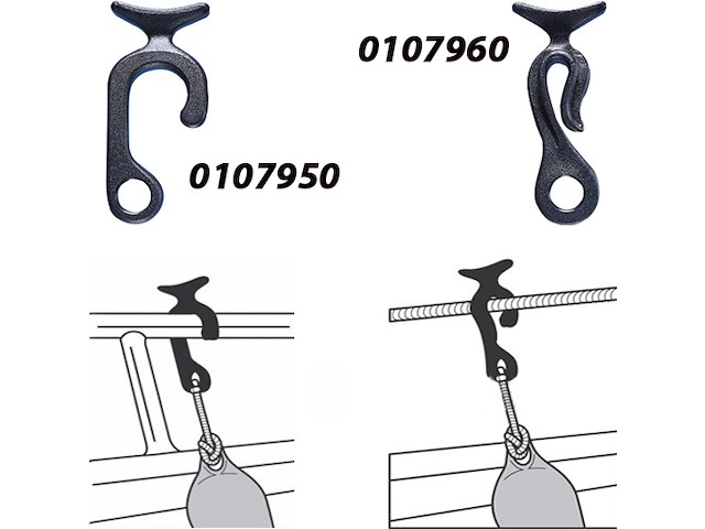 CLIPS PORTAPARABORDI Clips per attacco parabordi