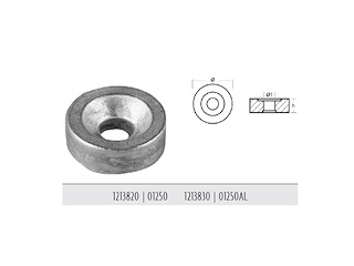 RONDELLA PER MOTORI - SERIE 2,5/3,5/5/6/8 HP - SERIE 15/18/S MAXI-25/40 Rondella Serie Maxi/Corsa