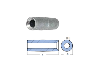 BARROTTO Ø14 - H 38 - FORO Ø6,8 - PER MOTORI YAMAHA MARINE 300-350 MP BARROTTO YAMAHA 300-350 MP