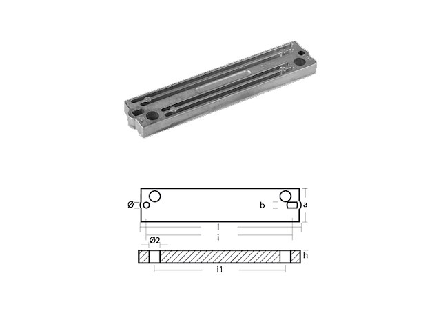 PIASTRA PER MOTORI - SERIE - 60/70/90/120/140/150 HP Piastra 60-70-90-120-140-150HP