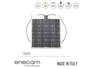 Pannello solare Enecom 100 Wp 1231 x 536 mm Pannelli solari flessibili