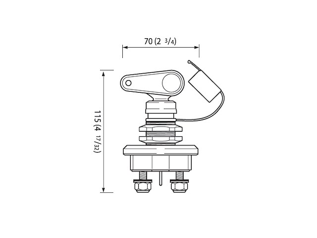 STACCABATTERIE 200A CROMATO Staccabatterie Quick-S20C-200A