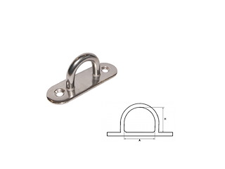 PIASTRA INOX 60 Cavallotto 2 fori