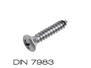 DIN 7983 3,9X19 Vite autofilettante svasata cr