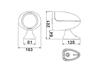 FARO 155SL 12V Proiettore Jabsco 155 SL