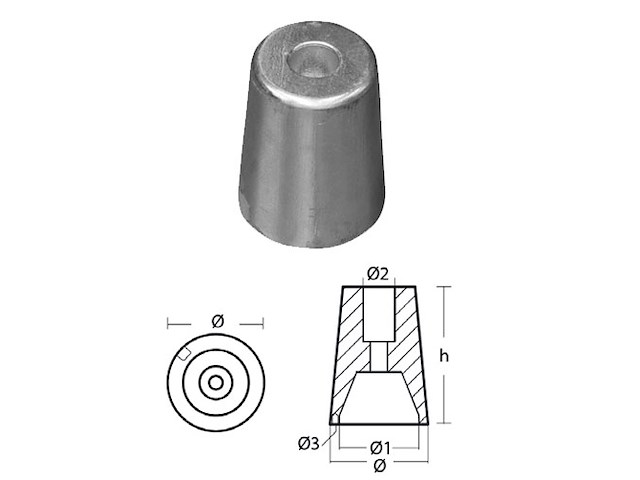 RICAMBIO OGIVA FERRETTI A40 Ogiva Ferretti con foro guida