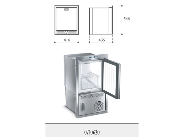 VITRIFRIGO IM XT OCX2 Hydro Ice maker con connessione alla rete idrica Fabbricatori di Ghiaccio 220V