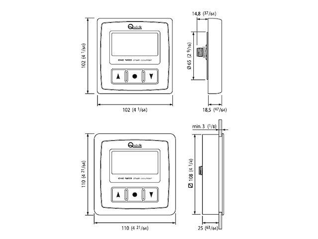 CONTACATENA DA PANNELLO Contacatena UP/DOWN CHC 1203