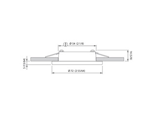 PLAFONIERA TED INOX IP 10-30V DAY LIGHT Faretto TED C