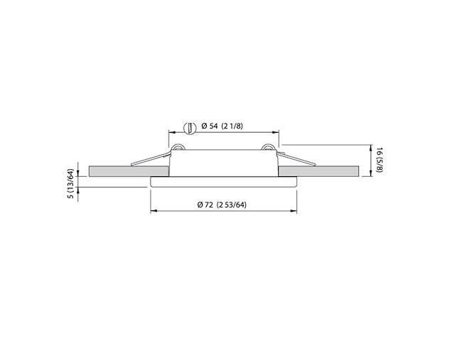 PLAFONIERA TED INOX IP 10-30V DAY LIGHT Faretto TED C