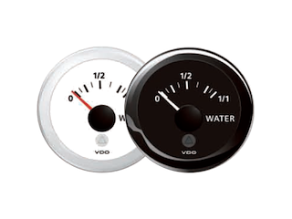 ACQUE CHIARE (CAPACITIVO) 52 MM -  0 - 1/1 -  NERO / NERA TONDA -  12 / Indicatore 52 mm (capacitivo)