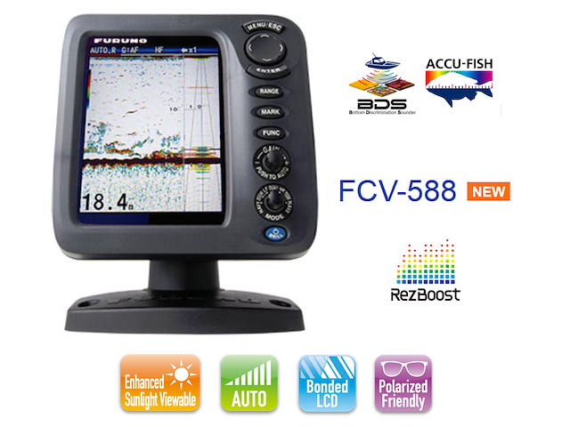 FURUNO FCV 588 ECOSCANDAGLIO / FISH FINDER - DISPLAY DA 8.4