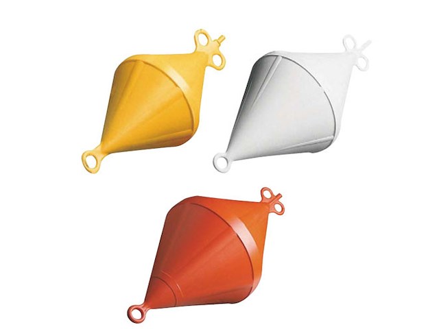 GAVITELLO ARANCIO 22X49 Gavitelli bicono in polietile.