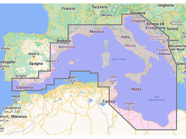 C-Map Pesca Cartografia specifica per serie Furuno TZT3