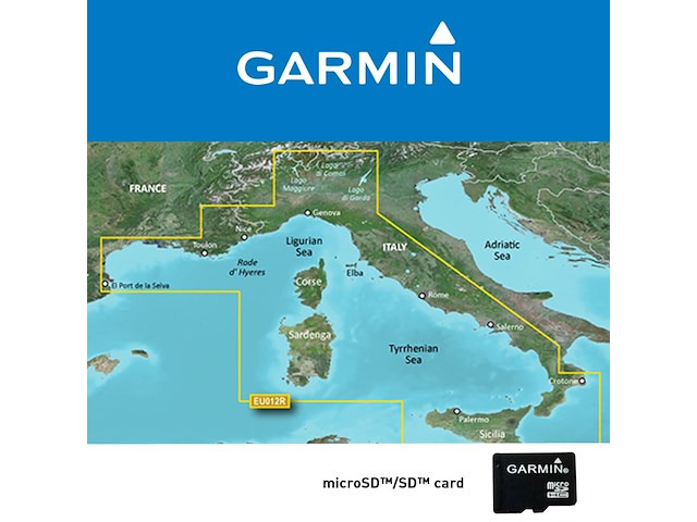 GARMIN Bluechart G3 Vision HD MEDITERRANEO CENTRALE VEU012R art. 010-C0770-00