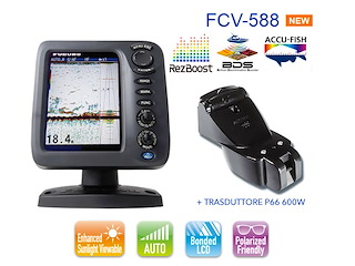 FURUNO FCV 588 ECOSCANDAGLIO / FISH FINDER - CON TRASDUTTORE P66 600W