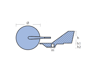 PINNA PER MOTORI - SERIE - YAMAHA 60/90 HP Pinna Yamaha 50/90 HP