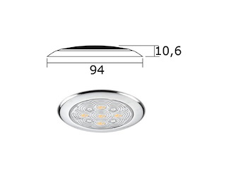 PLAFONIERA 5 LED LUCE BIANCA Faretto LED senza incasso