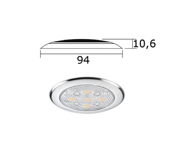 PLAFONIERA 5 LED LUCE BIANCA Faretto LED senza incasso