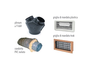 MACS KIT SECONDA MANDATA (MACS12 E MACS16) PLASTICA Kit seconda griglia di mandata