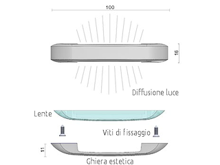 LUCE DI CORTESIA ANDROMEDA CR 10-30V LED Luci di ambient Andromeda G2