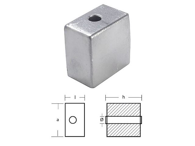 CUBO OMC-JOHNSON-EVINRUDE ALLUMINIO Cubi Omc Johnson-Evinrude