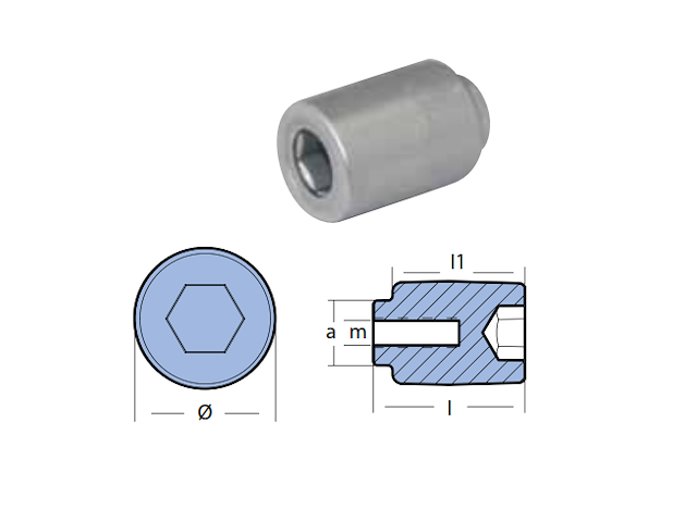 RONDELLA MOTORI YAMAHA ALLUMINIO Barrotto per Motore Yamaha
