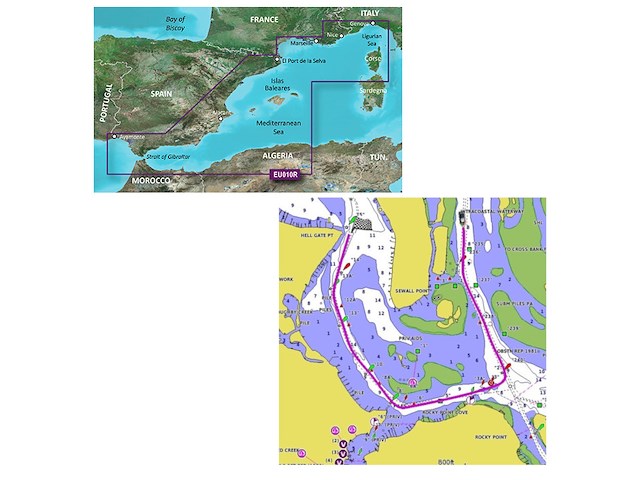 GARMIN Bluechart G3 HXEU010R Spain e Mediterranean Coast art. 010-C0768-20