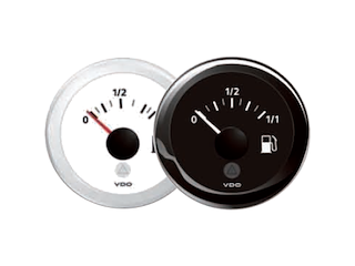 INDIC.CARBURANTE 12V N. 0 - 1/1, range 60/90-0,5 ohm, 12V Indicatore 52 mm (90-4 Ohm)