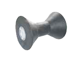 RULLO CENTRALE  205X155X21 GROSSI CARICHI CON PORTACHIGLIA ALTO Rullo reggichiglia Gomma 205mm