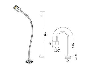 PLAFONIERA LED Luce snod. testa letto