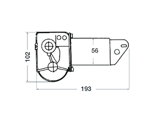 MOTORINO TERGI 12V LUNGO Tergicristallo stagno TMC